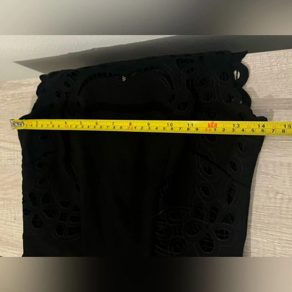 Ted Baker Verony Embroidered Scallop Edge Dress LBD Chic ASO Riverdale Sz 1 US 4 - Picture 12 of 13